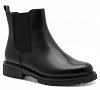 Jana 100% Comfort Γυναικείο Δερμάτινο Μποτάκι Flat 8-25700-45 001 Μαύρο