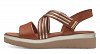 Tamaris Comfort Δερμάτινη Πλατφόρμα 8-88707-42 441 Nut Glam