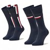 Tommy Hilfiger Σετ 2 Ζευγάρια Ανδρικές Κάλτσες Ψηλές 100001492 002 Navy