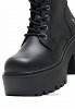 Windsor Smith Γυναικεία Δερμάτινα Μποτάκια Totally 0112000777 Μαύρο