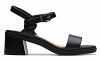 Clarks Δερμάτινο Πέδιλο Jaylan Ray 26181658 Μαύρο