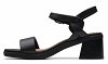 Clarks Δερμάτινο Πέδιλο Jaylan Ray 26181658 Μαύρο