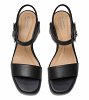 Clarks Δερμάτινο Πέδιλο Jaylan Ray 26181658 Μαύρο