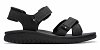 Clarks Ανδρικό Δερμάτινο Πέδιλο Wesley Shore 26182010 Black Leather