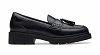 Clarks Γυναικείa Loafers Lauryl Tassel 26184357 Black Leather