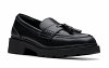 Clarks Γυναικείa Loafers Lauryl Tassel 26184357 Black Leather