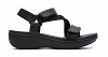 Clarks Γυναικείο Cloudsteppers Πέδιλο Brinkley Rae Sun 26186834 Μαύρο
