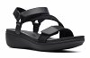 Clarks Γυναικείο Cloudsteppers Πέδιλο Brinkley Rae Sun 26186834 Μαύρο