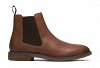 Clarks Ανδρικά Δερμάτινα Μποτάκια Jaxen Easy 26327305 Καφέ