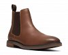 Clarks Ανδρικά Δερμάτινα Μποτάκια Jaxen Easy 26327305 Καφέ