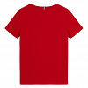 Tommy Hilfiger th Logo Tee Desert Sky Deep Crimson KB0KB08201 XNL Red