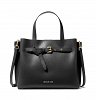 Michael Kors Emilia Medium Pebbled Leather Satchel