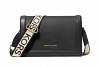 Michael Kors Jet Set Large Saffiano Leather Crossbody Bag 38F5GJ6C6L Μαύρο