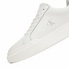Calvin Klein Γυναικείο Δερμάτινο Sneaker YW0YW01948 0LC Λευκό