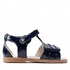 Σανδάλια εφέ λουστρίνι baby κορίτσι 22-41354-091 Ναυτικό μπλε