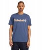 Timberland Linear Logo Short Sleeve TB0A5UPQEYO1 Μπλε