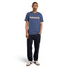 Timberland Linear Logo Short Sleeve TB0A5UPQEYO1 Μπλε