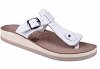 Fantasy Sandals Δερμάτινη Ανατομική Σαγιονάρα S-3000 Λευκό