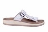 Fantasy Sandals Δερμάτινη Ανατομική Σαγιονάρα S-3000 Λευκό