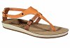 Fantasy Sandals Δερμάτινο Πέδιλο Flat S-1013 Σοκολατί/Σομόν