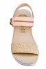 Fantasy Sandals Δερμάτινη Πλατφόρμα S-5005 Φυσικό