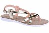 Fantasy Sandals Δερμάτινο Πέδιλο S-2026 Χρυσό