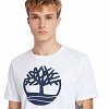 Timbeland Tree Logo Short Sleeve A2C2R 100 Regular Fit White