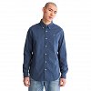 Timberland Ls Micro Aop Shirt A5TQ9 CR9 Dark Blue