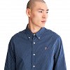Timberland Ls Micro Aop Shirt A5TQ9 CR9 Dark Blue