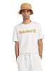 Timberland Linear Logo Short Sleeve A5UPQ CM9 Regular Fit Μπεζ