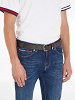 Tommy Hilfiger Ανδρική Δερμάτινη Ζώνη Ryan 3.5 AM0AM12337 GUE Καφέ