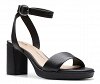 Clarks Δερμάτινο Πέδιλο AmbyrLyn Bay 26177005 Black Leather