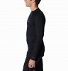 Columbia Ανδρική Ισοθερμική Μπλούζα Midweight Stretch Long Sleeve Top Baselayer AM6323-011 Μαύρο