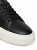 Calvin Klein Γυναικείο Δερμάτινο Sneaker YW0YW01947 0GM Μαύρο