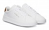 Tommy Hilfiger Ανδρικό Δερμάτινο Sneaker Th Court FM0FM05367 02R Λευκό