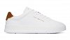 Tommy Hilfiger Ανδρικό Δερμάτινο Sneaker Th Court FM0FM05367 02R Λευκό