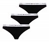 Tommy Hilfiger Γυναικείο Set Εσώρουχα String 3 τεμάχια UW0UW05530 0SI Μαύρο