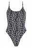 Calvin Klein Scoop One Piece Print KW0KW02086 0GL Monogram Black