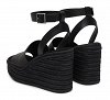 Calvin Klein Εσπαντρίγιες Wedge Espad 70 Aop Lth HW0HW03138 0GJ Μαύρο