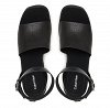 Calvin Klein Εσπαντρίγιες Wedge Espad 70 Aop Lth HW0HW03138 0GJ Μαύρο