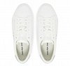 Calvin Klein Γυναικείο Δερμάτινο Sneaker YW0YW01877 02R Λευκό