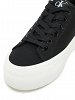 Calvin Klein Γυναικείο Υφασμάτινο Vulc Flatform Low Cv Mg YW0YW01763 0GM Μαύρο