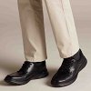 Clarks Cotrell Edge 261373857 Blk Smooth Leather