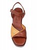 Apostolidis Shoes Leather Sandal 445 Ταμπα/Κιτρινο