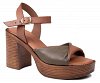 Apostolidis Shoes Leather Sandal 445 Ταμπα/Λαδι