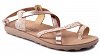 Fantasy Sandals Γυναικείο Δερμάτινο Πέδιλο Lolita S406 Rosegold Lizard