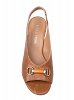 Paola Ferri Δερμάτινο Πέδιλο D3176 Toffee/Duck