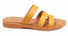 Marila Δερμάτινη Flat Παντόφλα 748-25028-27 Κίτρινο