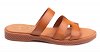 Marila Δερμάτινη Flat Παντόφλα 748-25028-27 Ταμπα