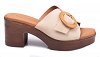 Eva Frutos Δερμάτινο Mule 5611 Μπεζ